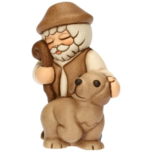 THUN Pastore con cane in ceramica Presepe Classico* Presepe