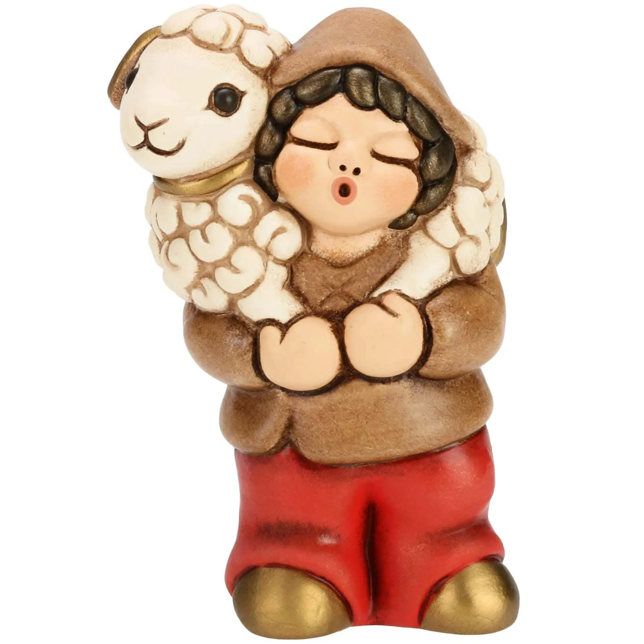 THUN Pastore con pecora Presepe classico variante rossa* Presepe