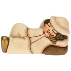 THUN Pastore dormiente in ceramica Presepe Classico champagne* Presepe