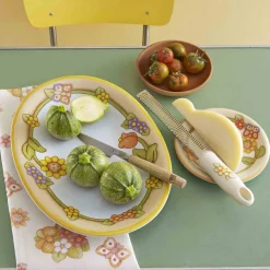 THUN Piatto ovale Country multiuso con fiori e farfalla grande* Country|Piatti E Servizi Di Piatti