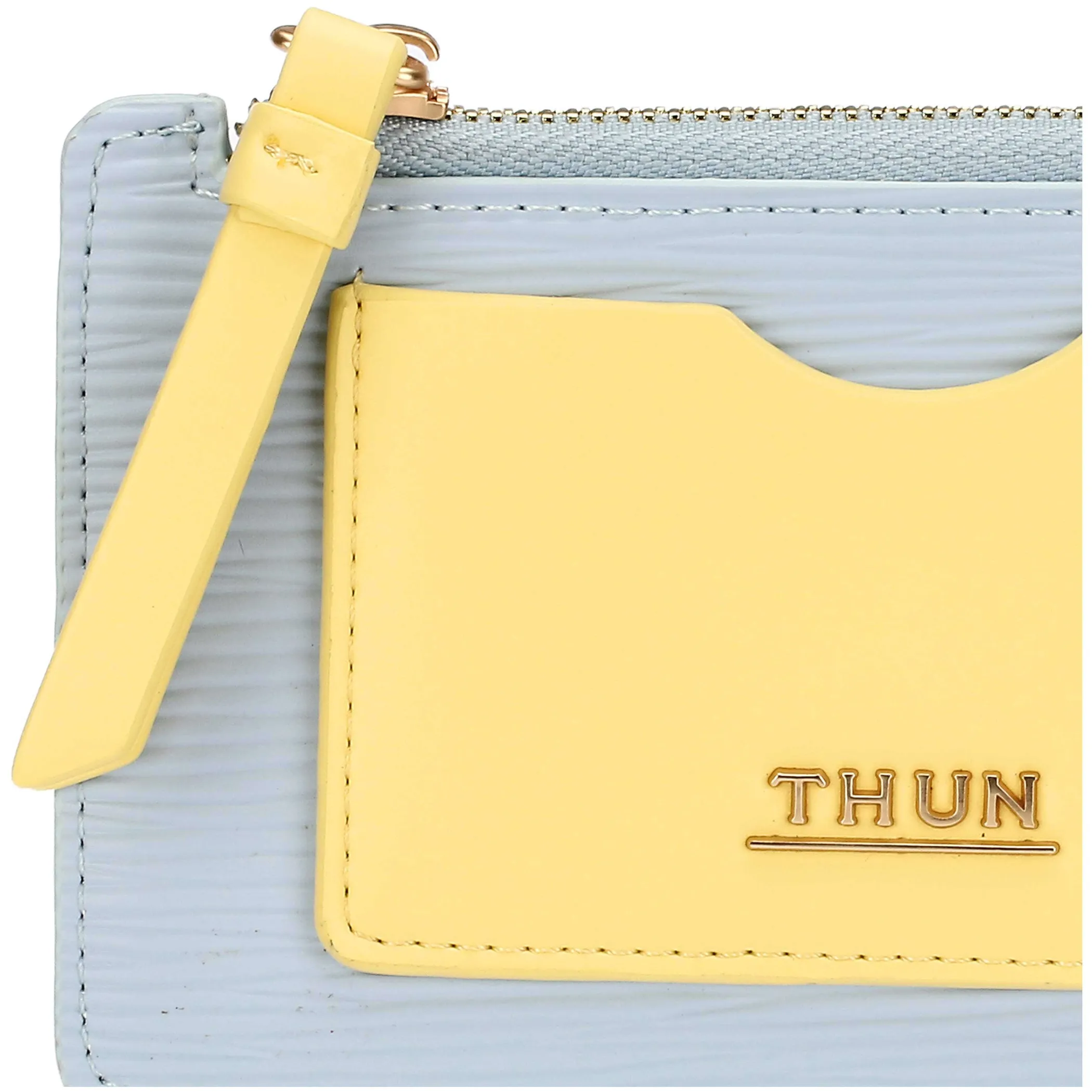 THUN Porta carte in ecopelle medio, bicolor* Borse, Portafogli E Trousse