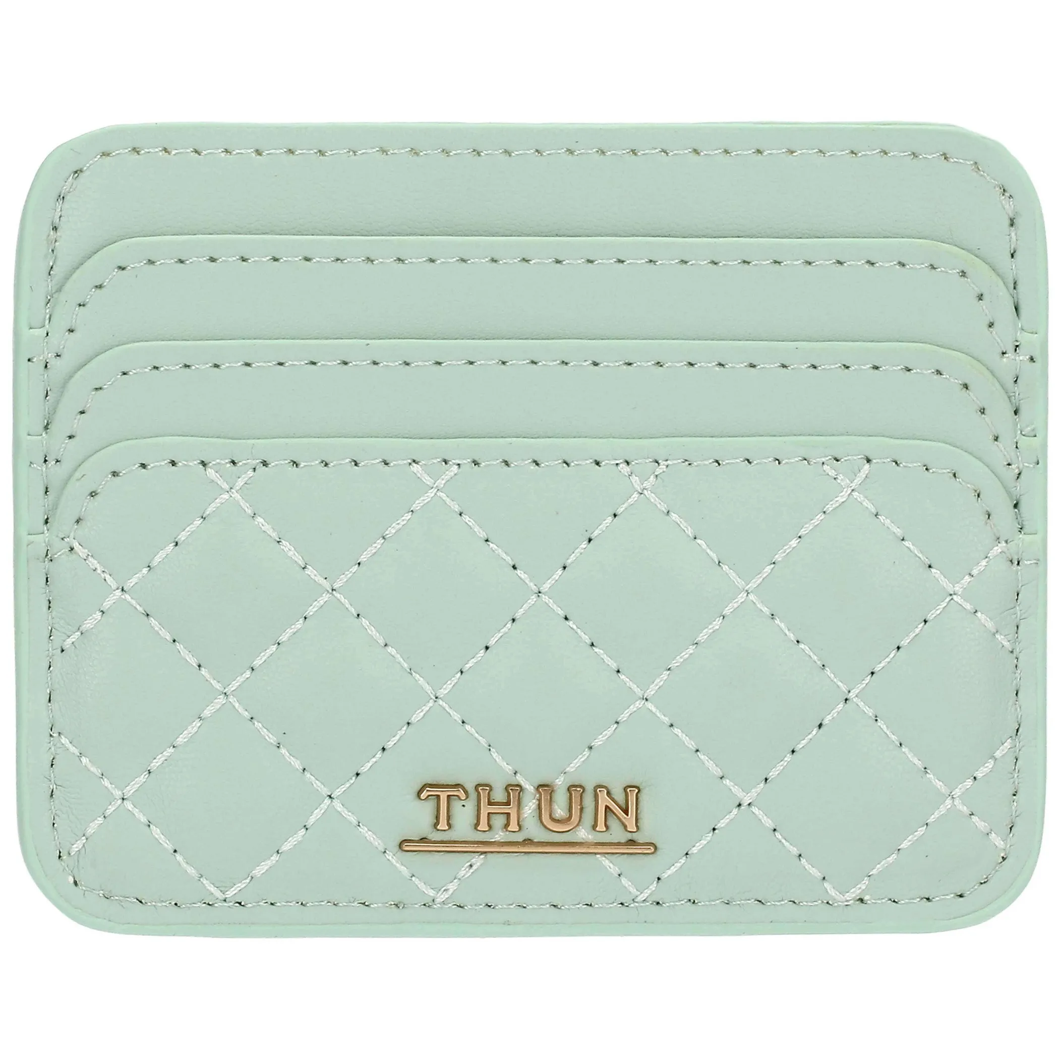 THUN Porta carte in ecopelle piccolo, verde* Borse, Portafogli E Trousse