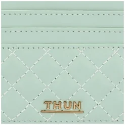 THUN Porta carte in ecopelle piccolo, verde* Borse, Portafogli E Trousse