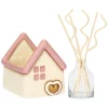 THUN Porta diffusore a forma di casetta con cuore in ceramica* Diffusori