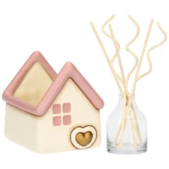 THUN Porta diffusore a forma di casetta con cuore in ceramica* Diffusori
