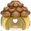 THUN Porta tea-light casetta a forma di pigna in ceramica Inverno Incantato* Candele Porta Candele