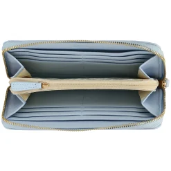 THUN Portafoglio con chiusura zip in ecopelle, azzurro* Borse, Portafogli E Trousse