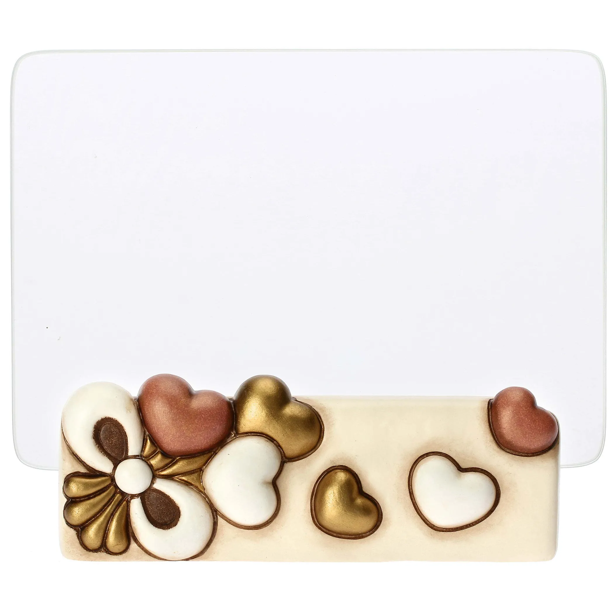 THUN Portafoto con cuori in vetro e ceramica Angel Love, medio* Portafoto E Cornici|Figure