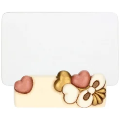 THUN Portafoto con cuori in vetro e ceramica Angel Love, piccolo* Portafoto E Cornici|Figure