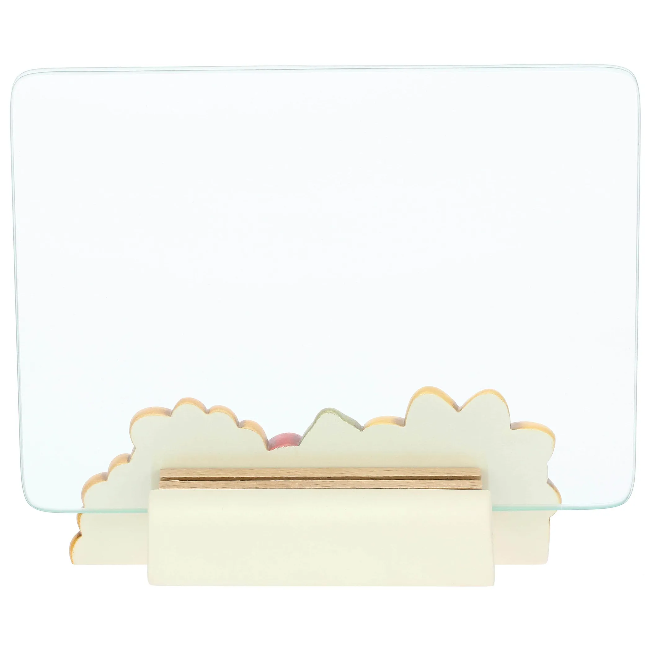 THUN Portafoto in vetro con girasole e papavero Fiori e Fantasia* Portafoto E Cornici