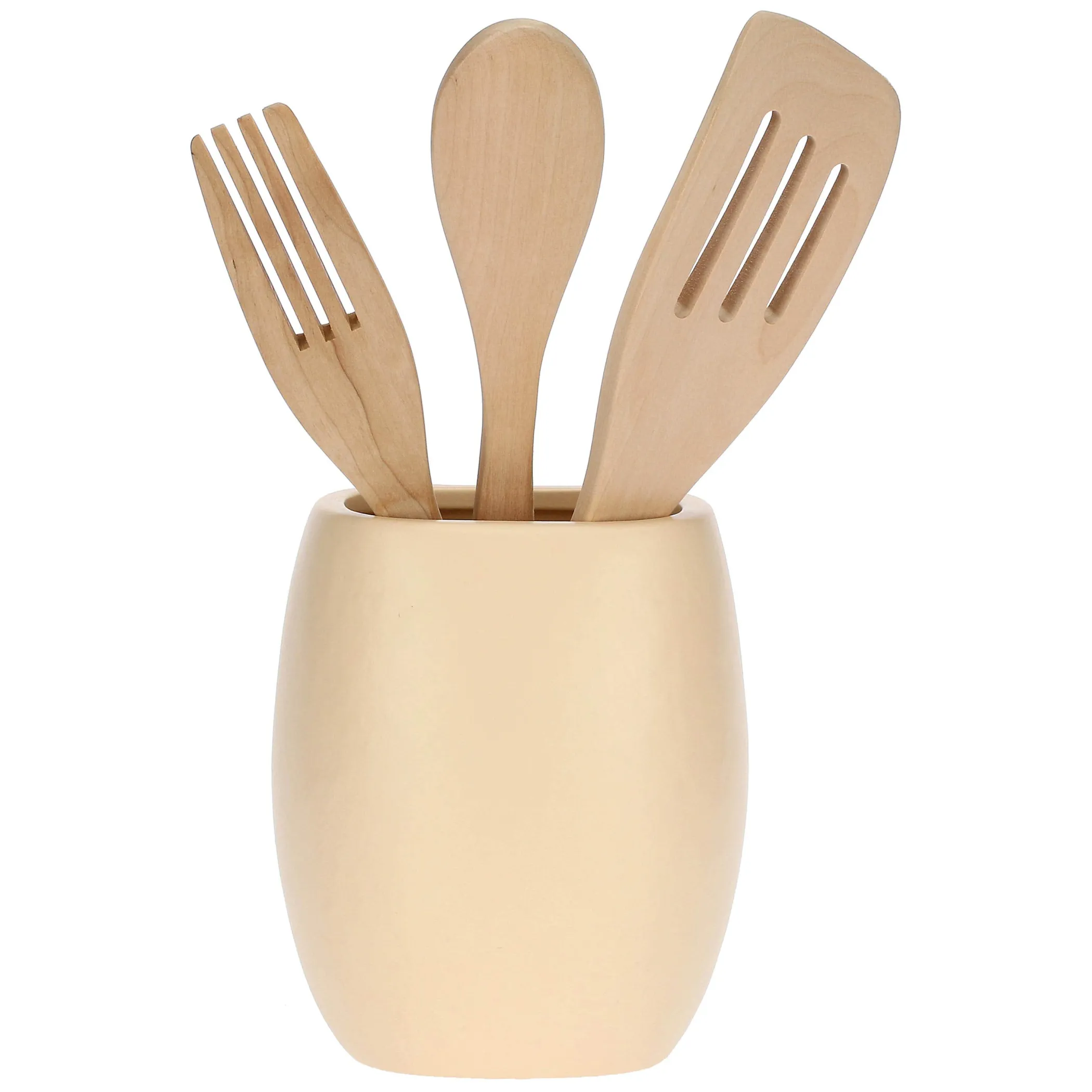 THUN Portamestoli in ceramica con mestoli in legno Happy Country* Posate E Utensili