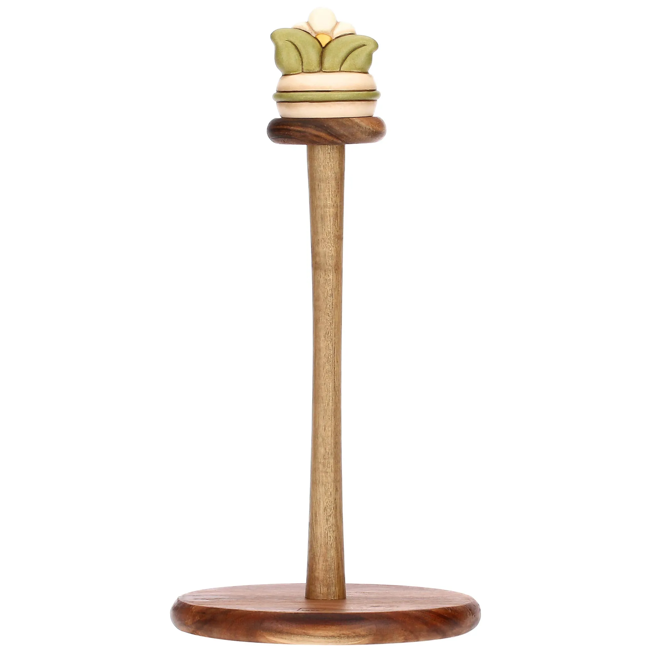 THUN Portarotolo in legno e ceramica Country Bloom* Altri Complementi Per La Tavola