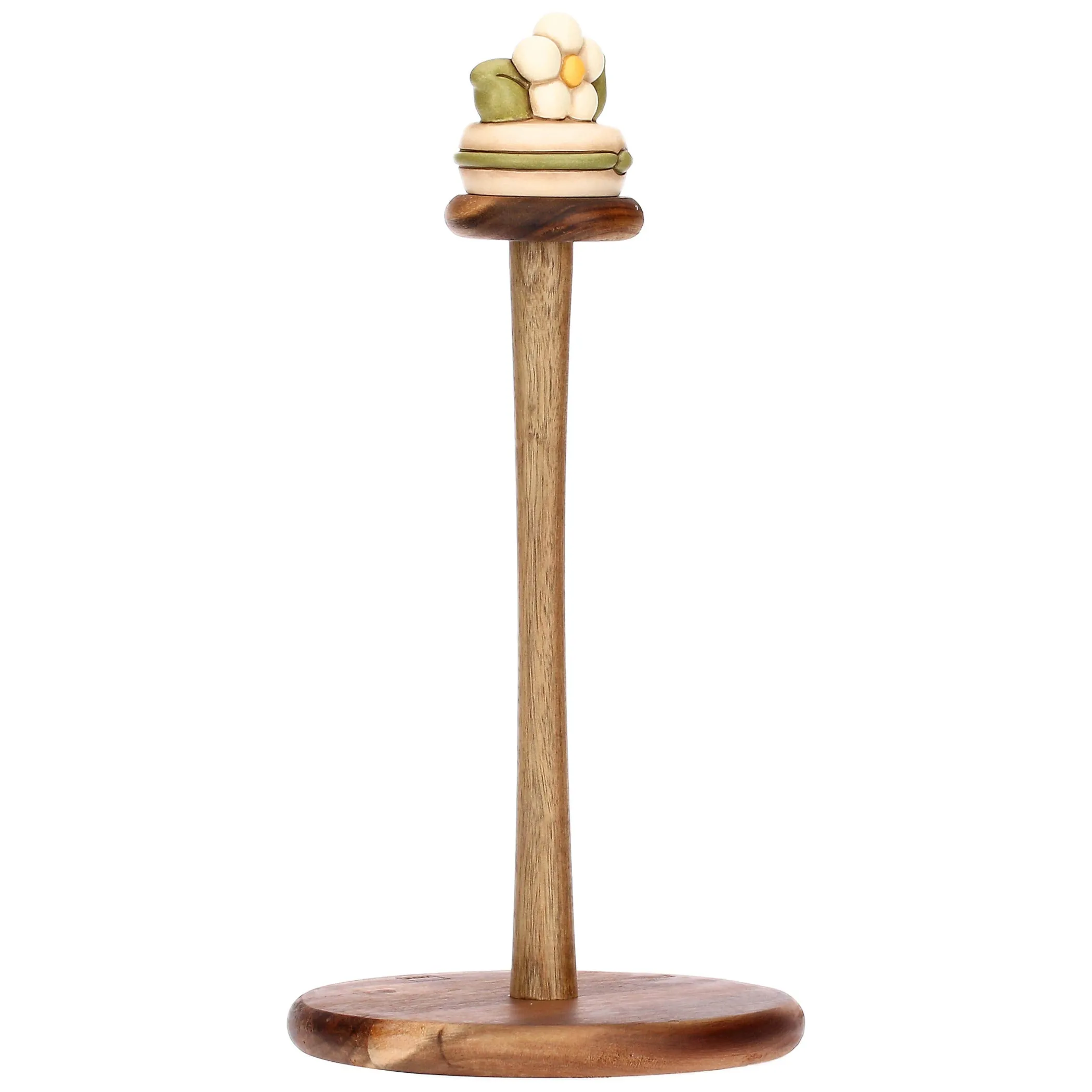 THUN Portarotolo in legno e ceramica Country Bloom* Altri Complementi Per La Tavola