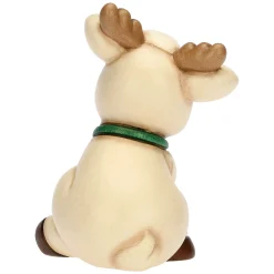 THUN Renna Robin seduta in ceramica, piccola* Addobbi Natalizi|Figure