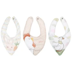 THUN Set 3 bavaglini in cotone Dolce Fattoria* Abbigliamento E Tessile