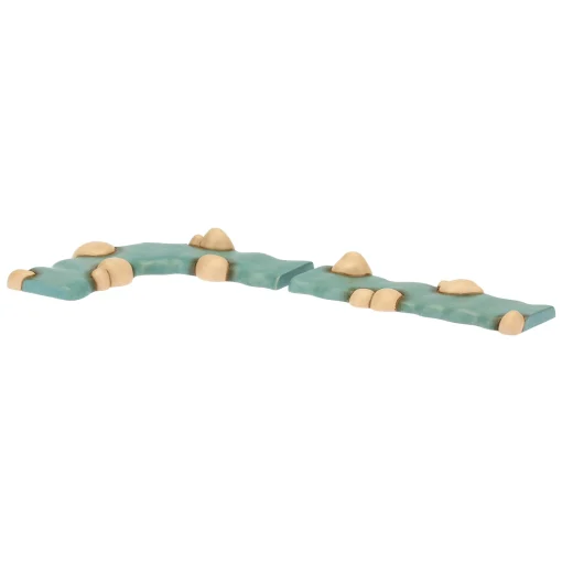 THUN Set 1 pezzo di fiume dritto e 1 pezzo di fiume curvo Presepe Classico* Presepe