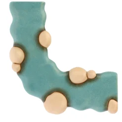 THUN Set 1 pezzo di fiume dritto e 1 pezzo di fiume curvo Presepe Classico* Presepe