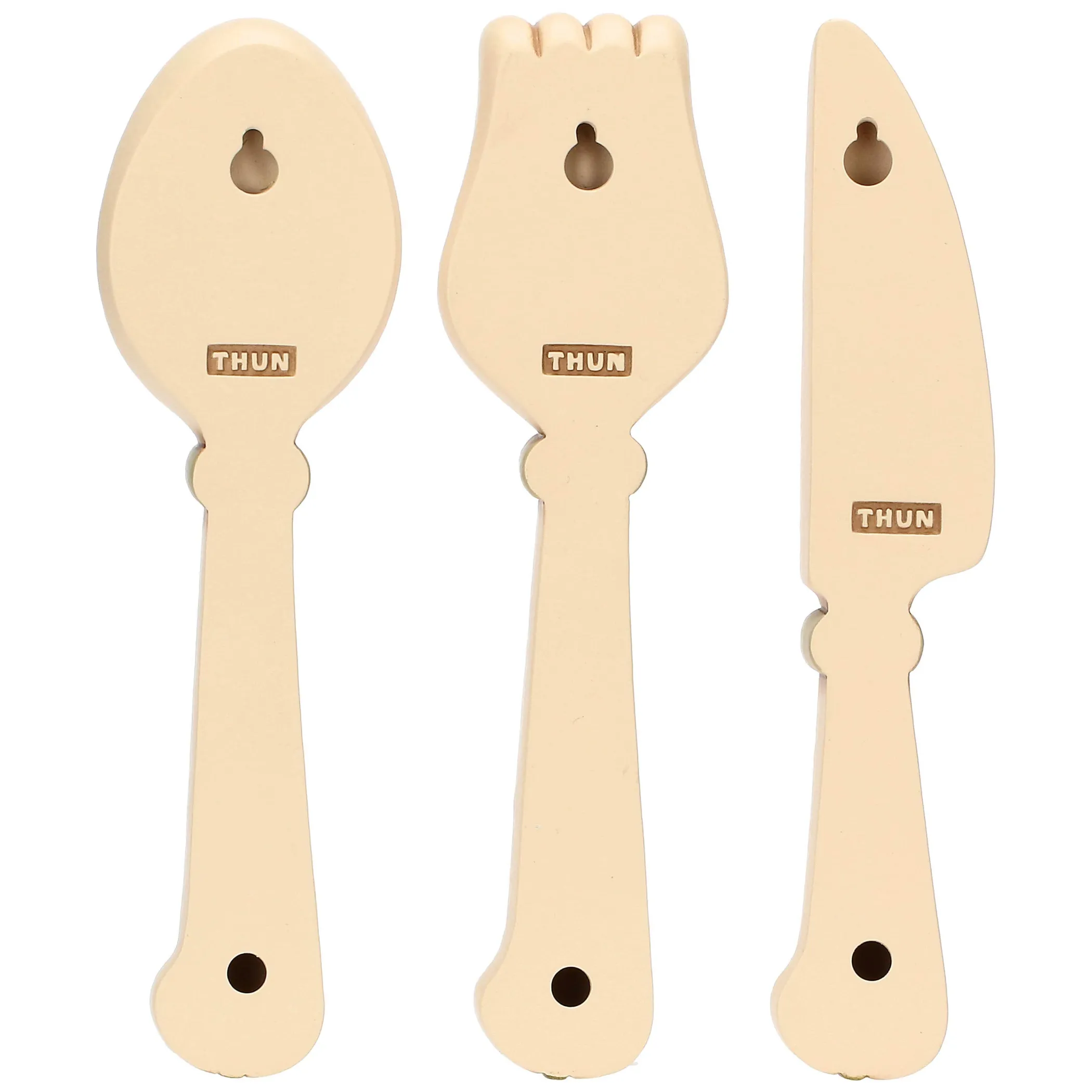 THUN Set 3 posate in ceramica da parete, grande* Altri Complementi Per La Tavola