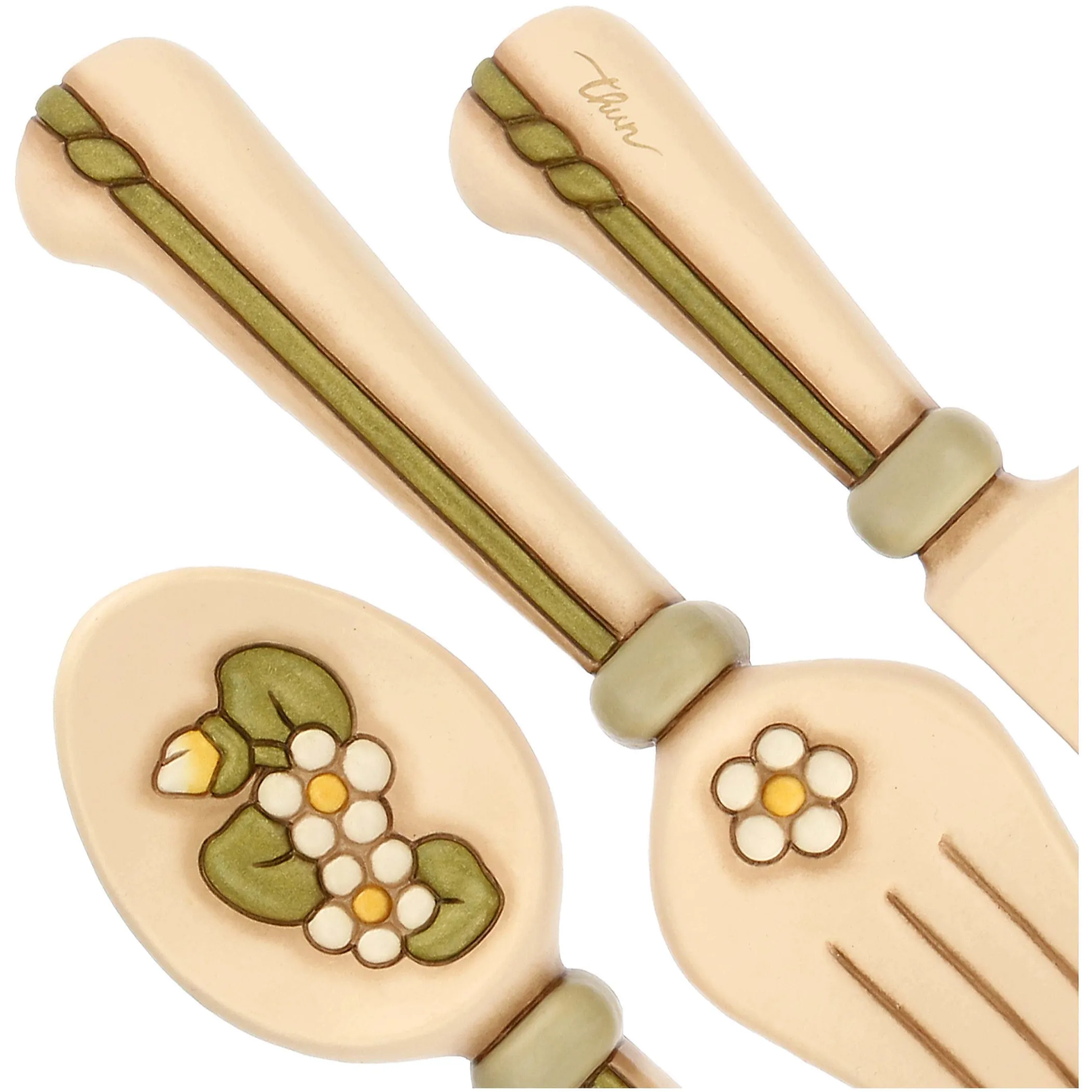 THUN Set 3 posate in ceramica da parete, grande* Altri Complementi Per La Tavola