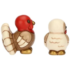 THUN Set 2 tacchini in ceramica Presepe Classico* Presepe