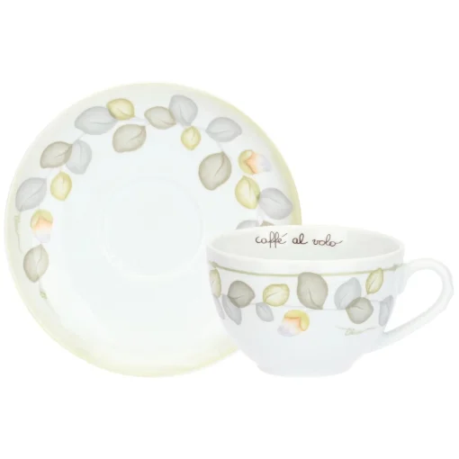 THUN Set 2 tazze colazione con piattino in porcellana Bloom* Set Tazzine E Tazze