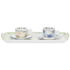 THUN Set 2 tazzine caffè con vassoio in porcellana Pasqua* Set Tazzine E Tazze
