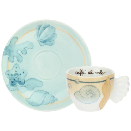 THUN Set 6 tazzine caffè in porcellana Mare da amare* Set Tazzine E Tazze
