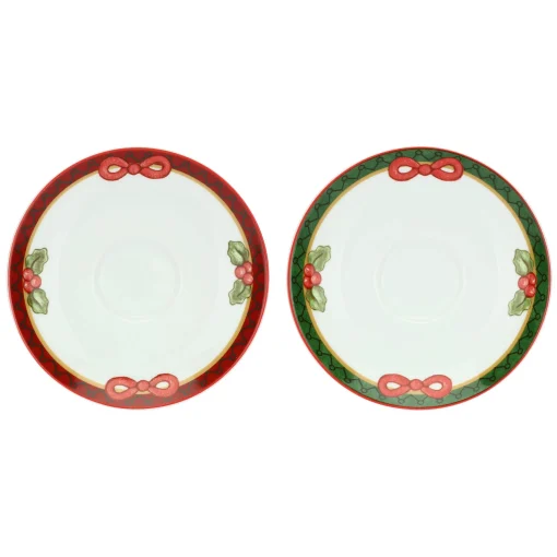 THUN Set 2 tazzine e zuccheriera Magico Natale* Accessori Natalizi Per La Tavola