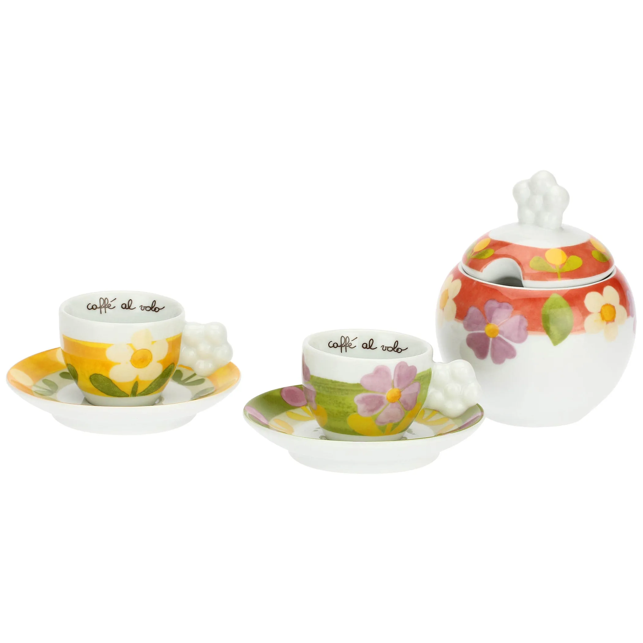 THUN Set 2 tazzine espresso e zuccheriera in porcellana Florianne* Set Tazzine E Tazze