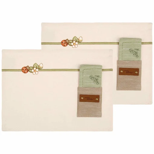 THUN Set 2 tovagliette con tasca e tovagliolo Country Bloom* Country Bloom E Sublime|Tovaglie Runner E Altro Tessile