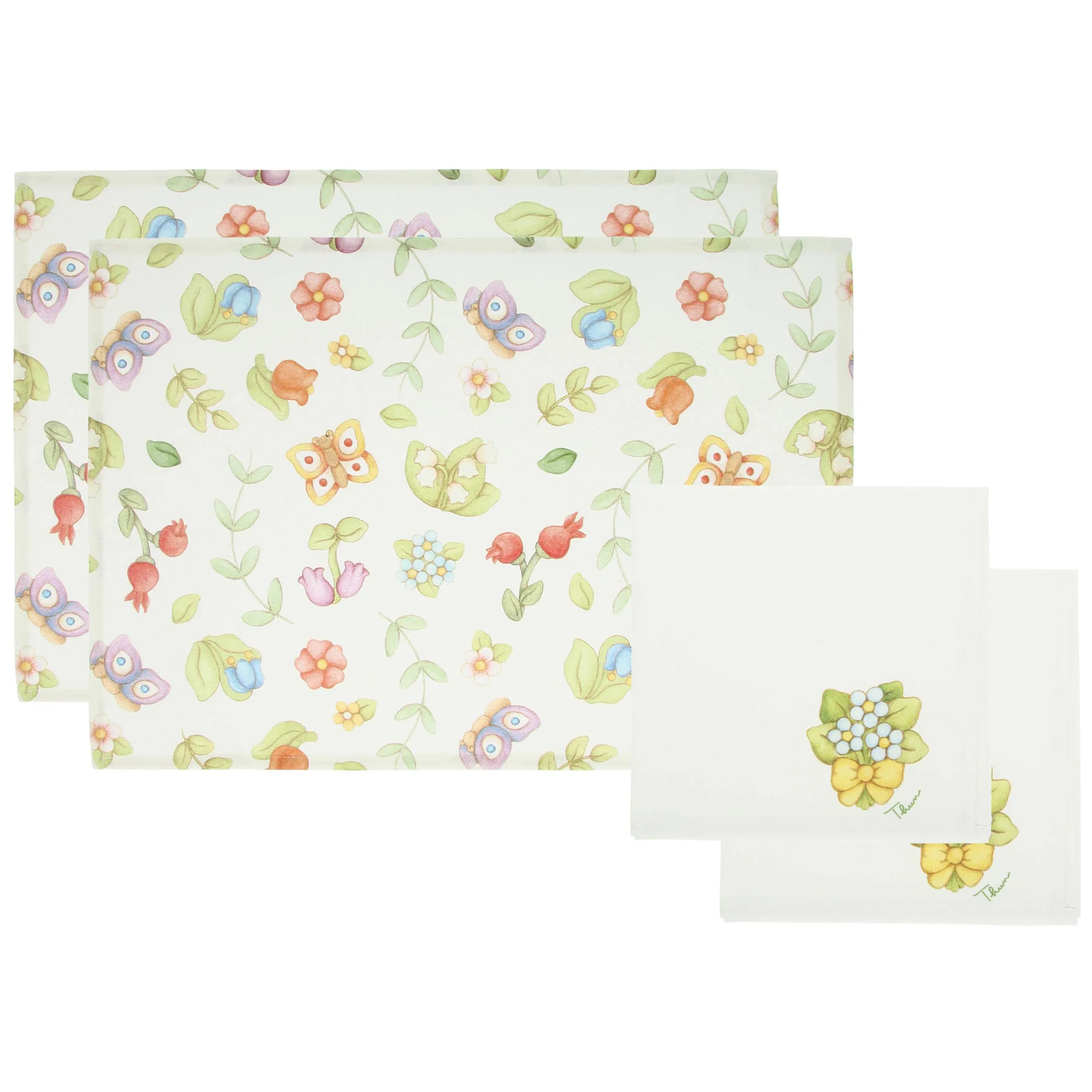 THUN Set 2 tovagliette e 2 tovaglioli Country* Country|Regali Per Chi Ama Cucinare
