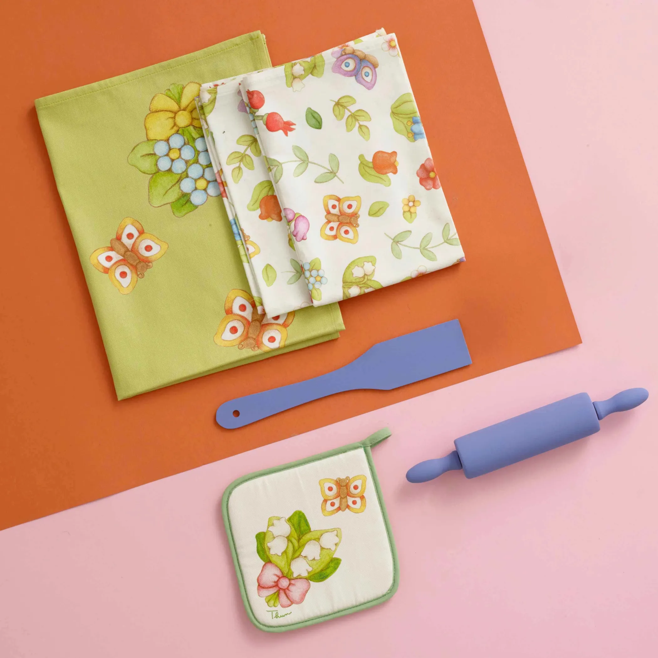 THUN Set 2 tovagliette e 2 tovaglioli Country* Country|Regali Per Chi Ama Cucinare