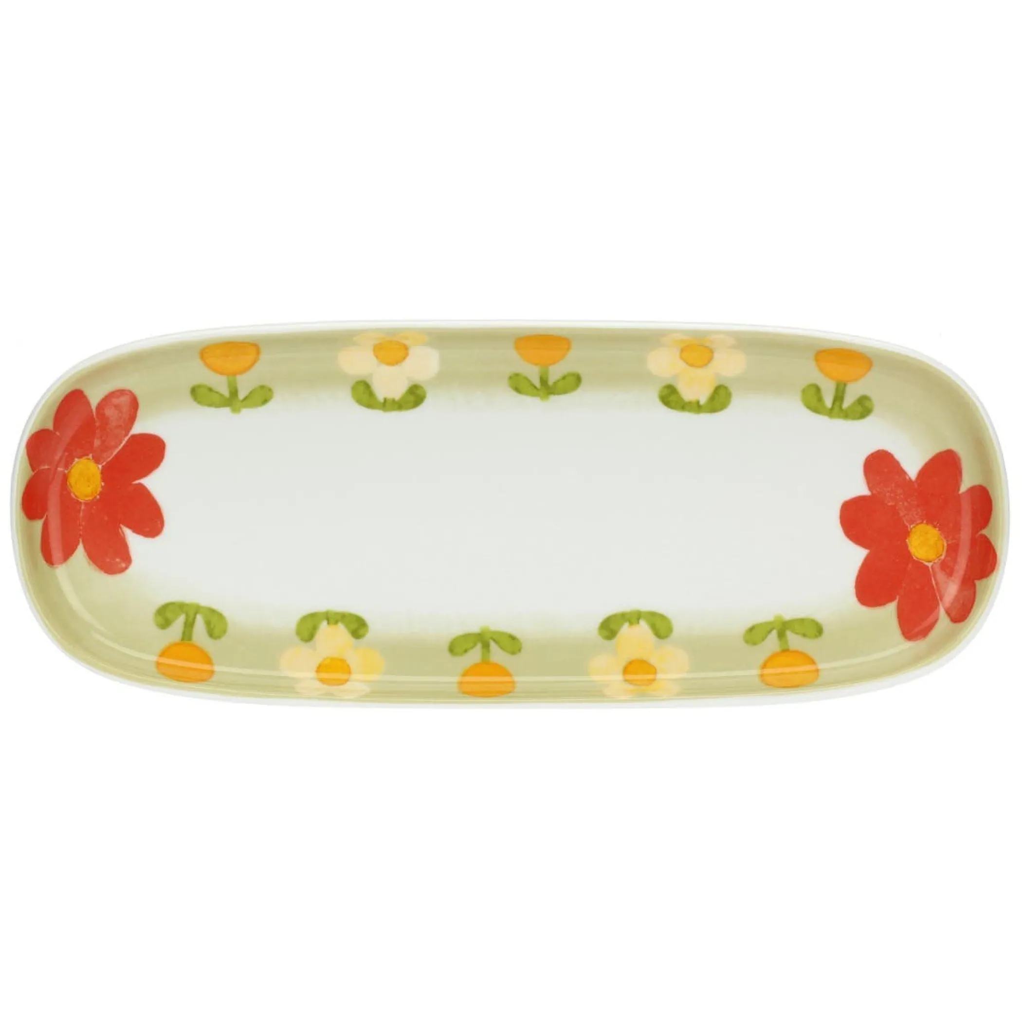 THUN Set Antipastiera con tre ciotoline e piattino ovale in porcellana Florianne* Teglie E Insalatiere