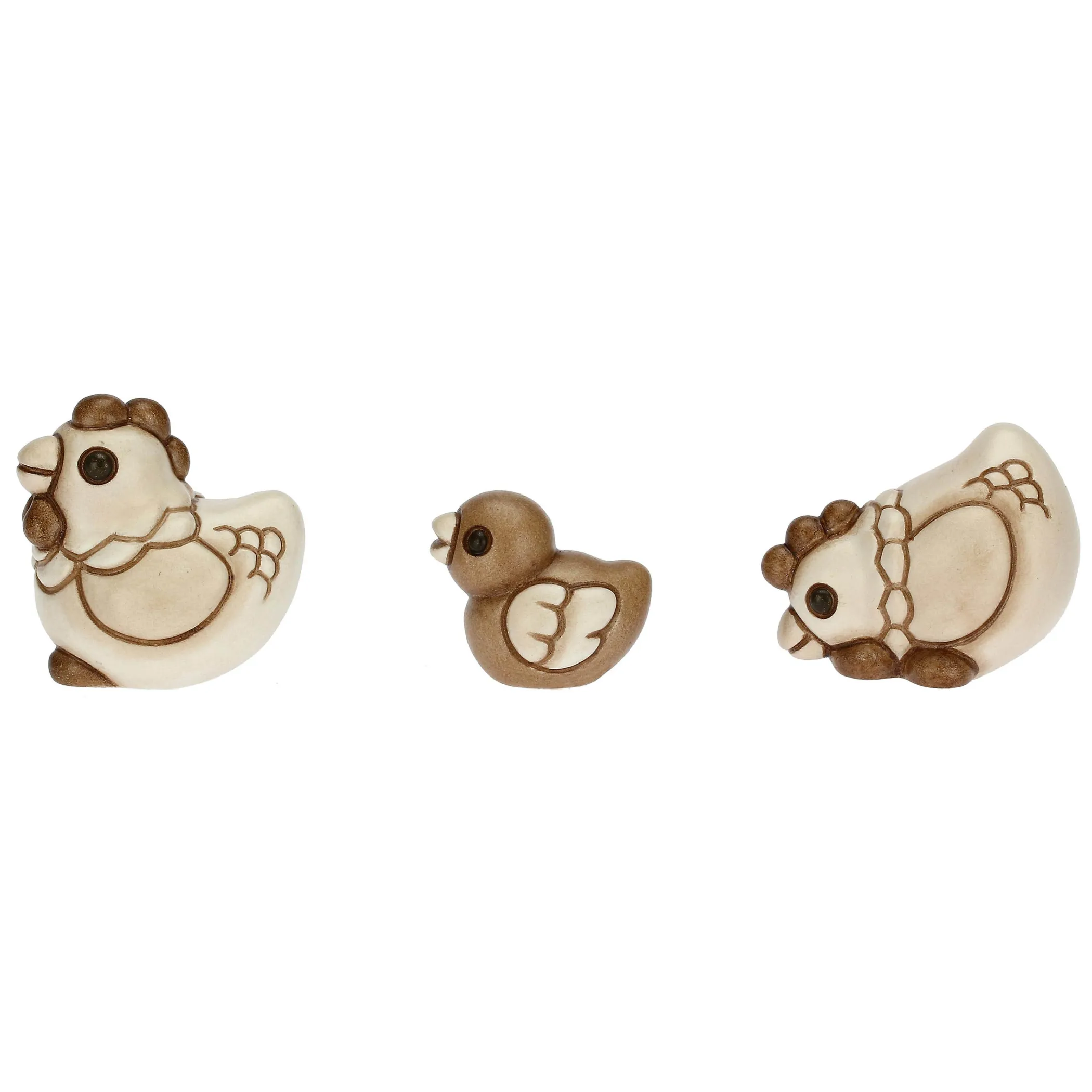 THUN Set due galline e pulcino Presepe Classico* Presepe