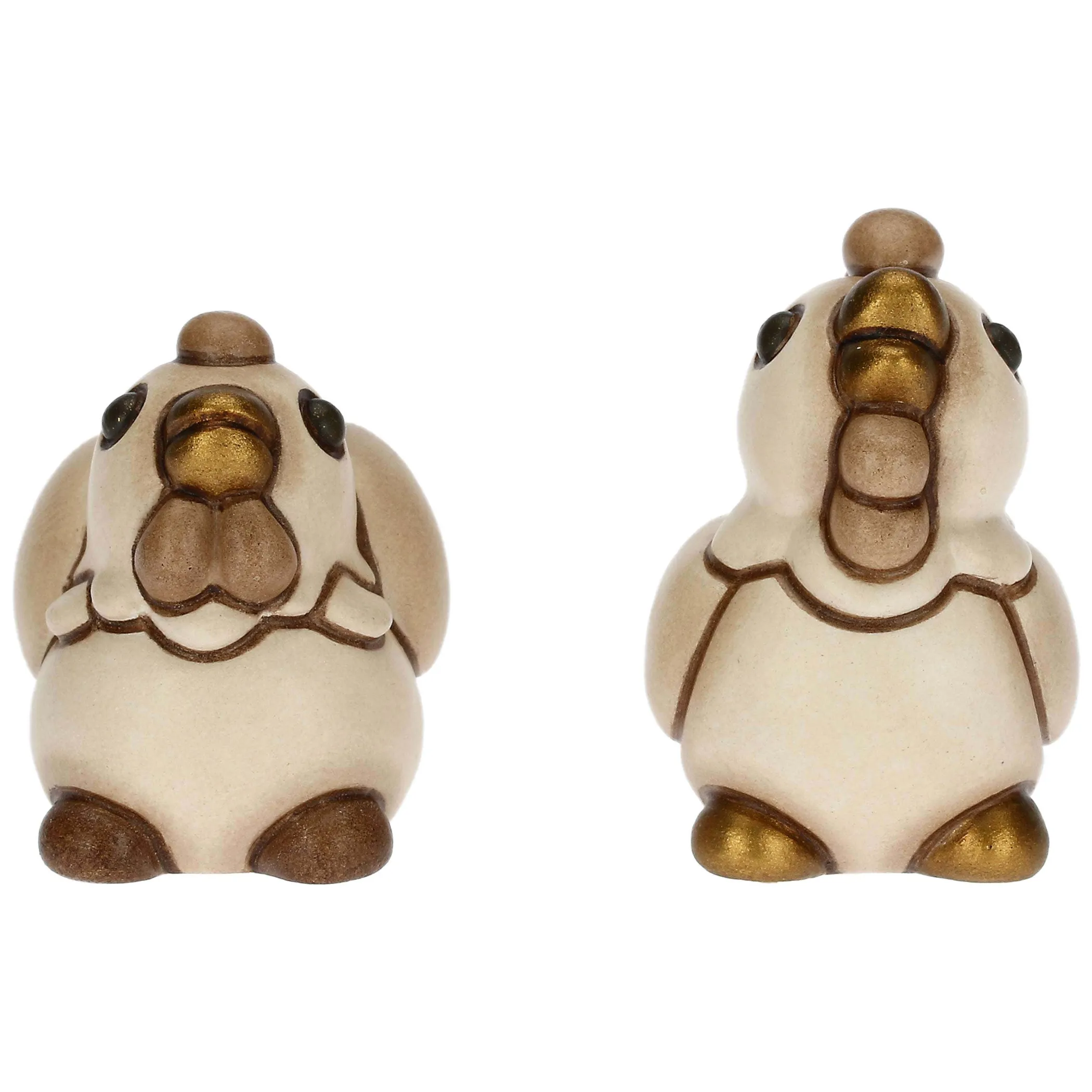 THUN Set Gallo e Gallina in ceramica Presepe Classico* Presepe