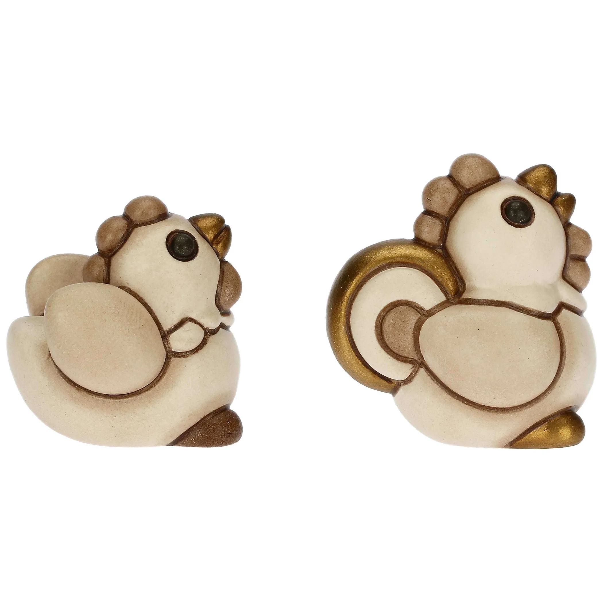 THUN Set Gallo e Gallina in ceramica Presepe Classico* Presepe
