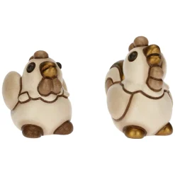 THUN Set Gallo e Gallina in ceramica Presepe Classico* Presepe