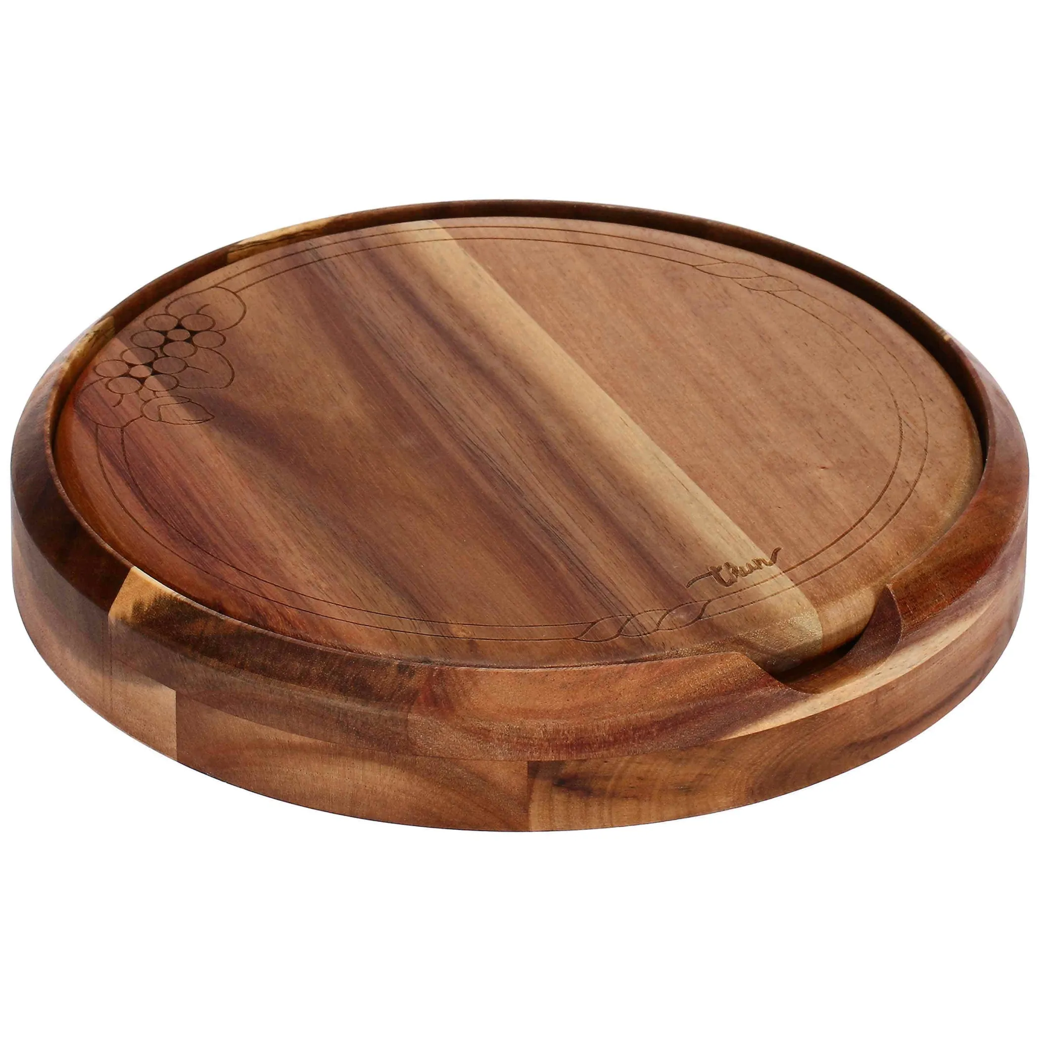 THUN Set tagliere con coltelli formaggio, Bloom* Altri Complementi Per La Tavola