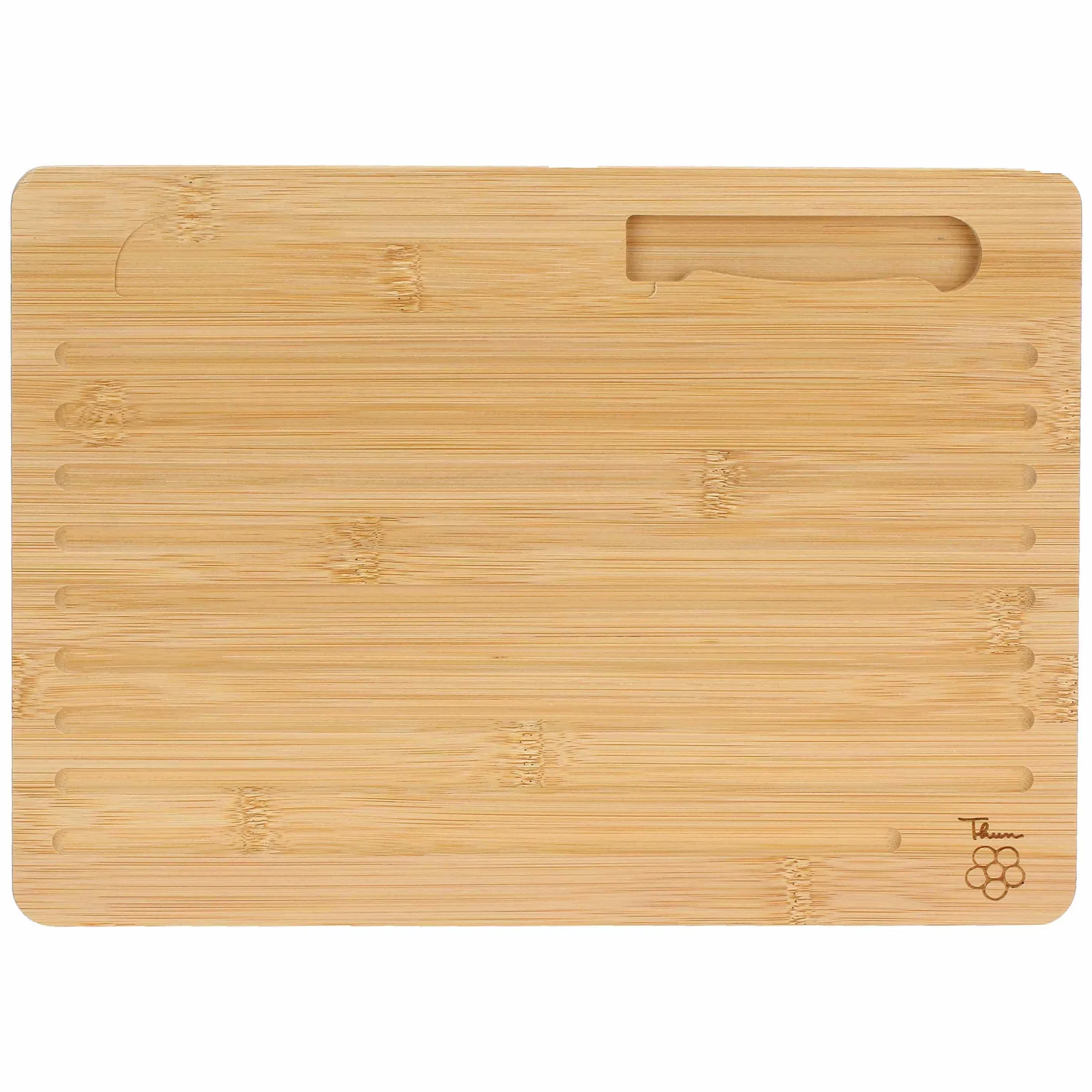 THUN Set tagliere in legno, coltello e sacchetto porta pane Happy Country* Altri Complementi Per La Tavola