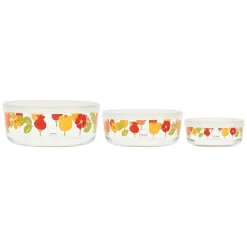 THUN Set tre contenitori ermetici Happy Country* Biscottiere E Barattoli