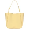 THUN Shopper in ecopelle con pochette interna, gialla* Borse, Portafogli E Trousse