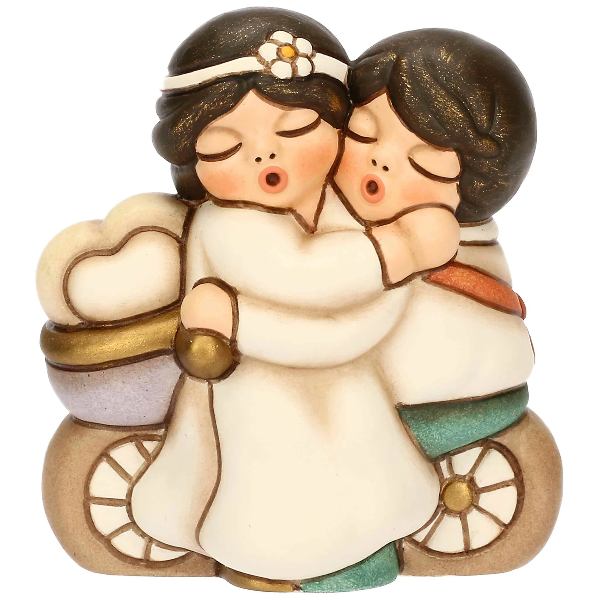 THUN Sposini in ceramica su bicicletta, piccoli* Bomboniere Anniversario|Bomboniere Matrimonio