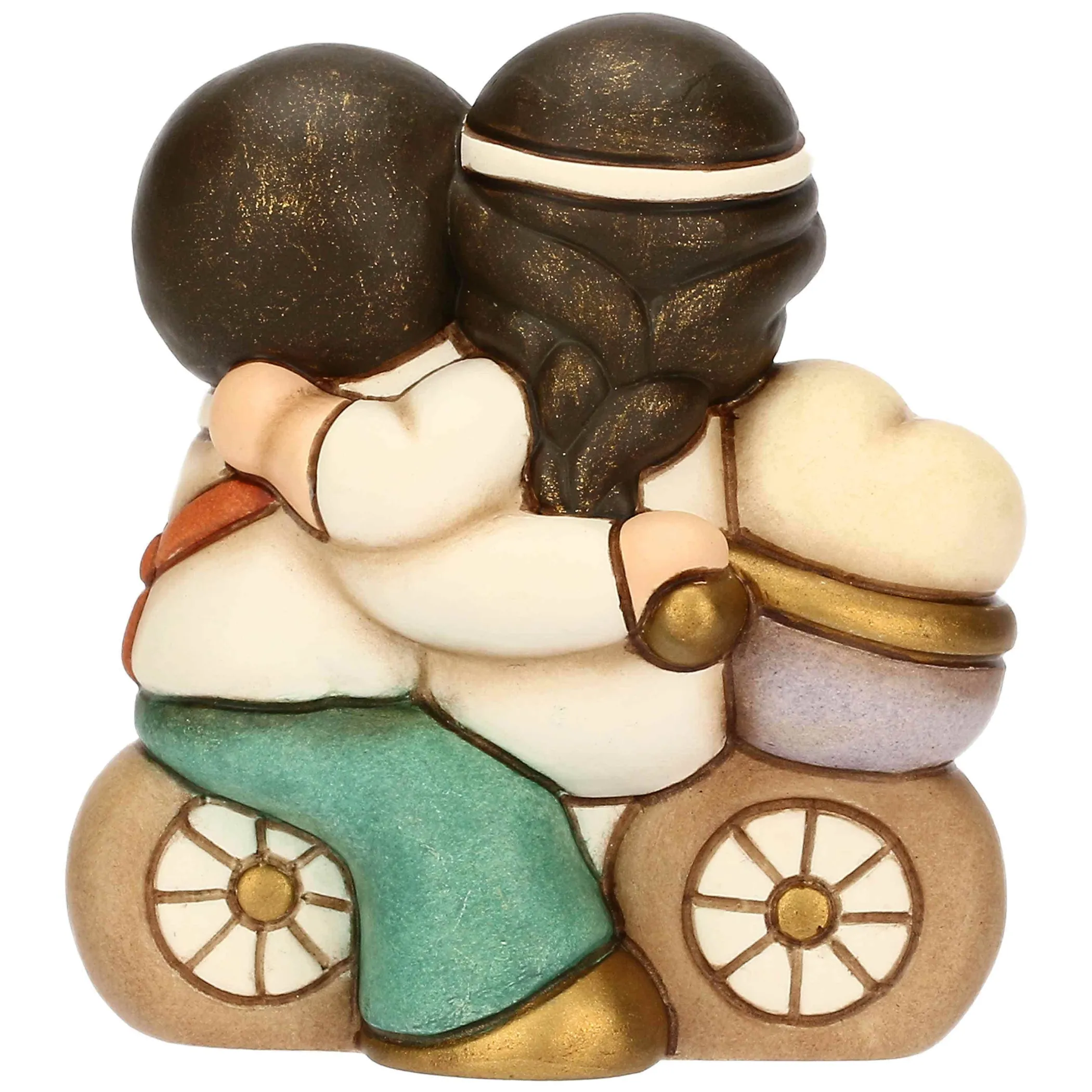 THUN Sposini in ceramica su bicicletta, piccoli* Bomboniere Anniversario|Bomboniere Matrimonio