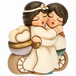 THUN Sposini in ceramica su bicicletta, piccoli* Bomboniere Anniversario|Bomboniere Matrimonio