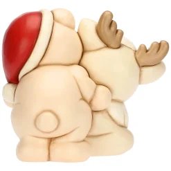 THUN Teddy a cavallo della Renna Robin in ceramica, maxi* Teddy|Addobbi Natalizi