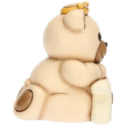 THUN Teddy Buon Anno 2025 in ceramica* Figure|Addobbi Natalizi