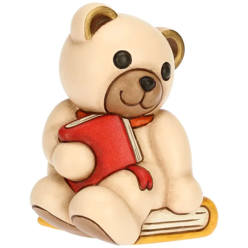 THUN Teddy con libro in ceramica* Figure|Animali E Mini Animali