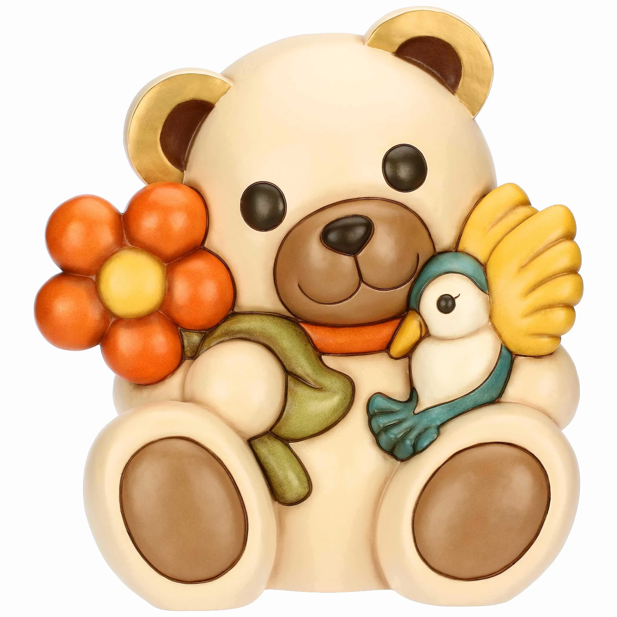 THUN Teddy e colibrì Fly in ceramica Primavera da vivere, maxi* Teddy|Maxi Figure