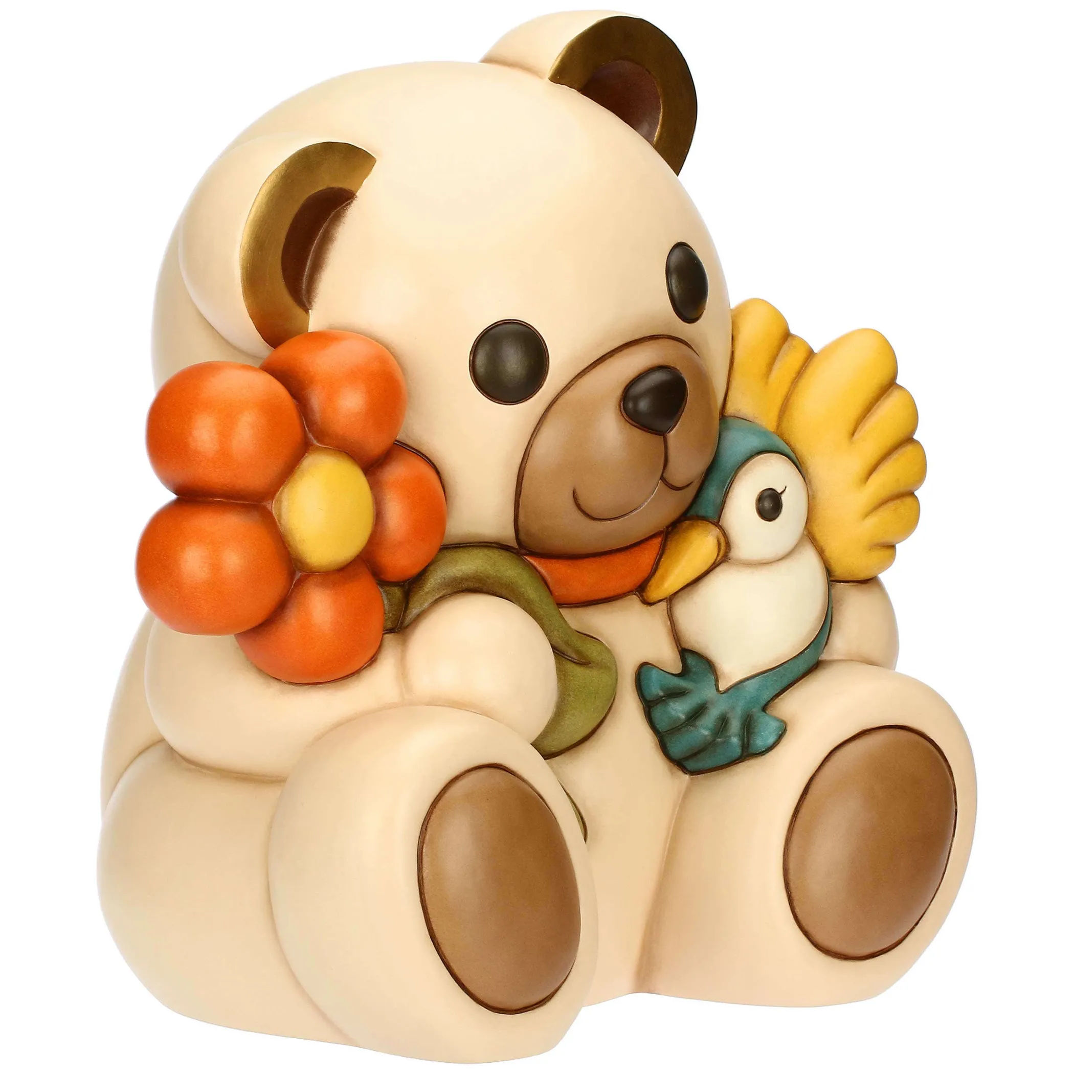 THUN Teddy e colibrì Fly in ceramica Primavera da vivere, maxi* Teddy|Maxi Figure