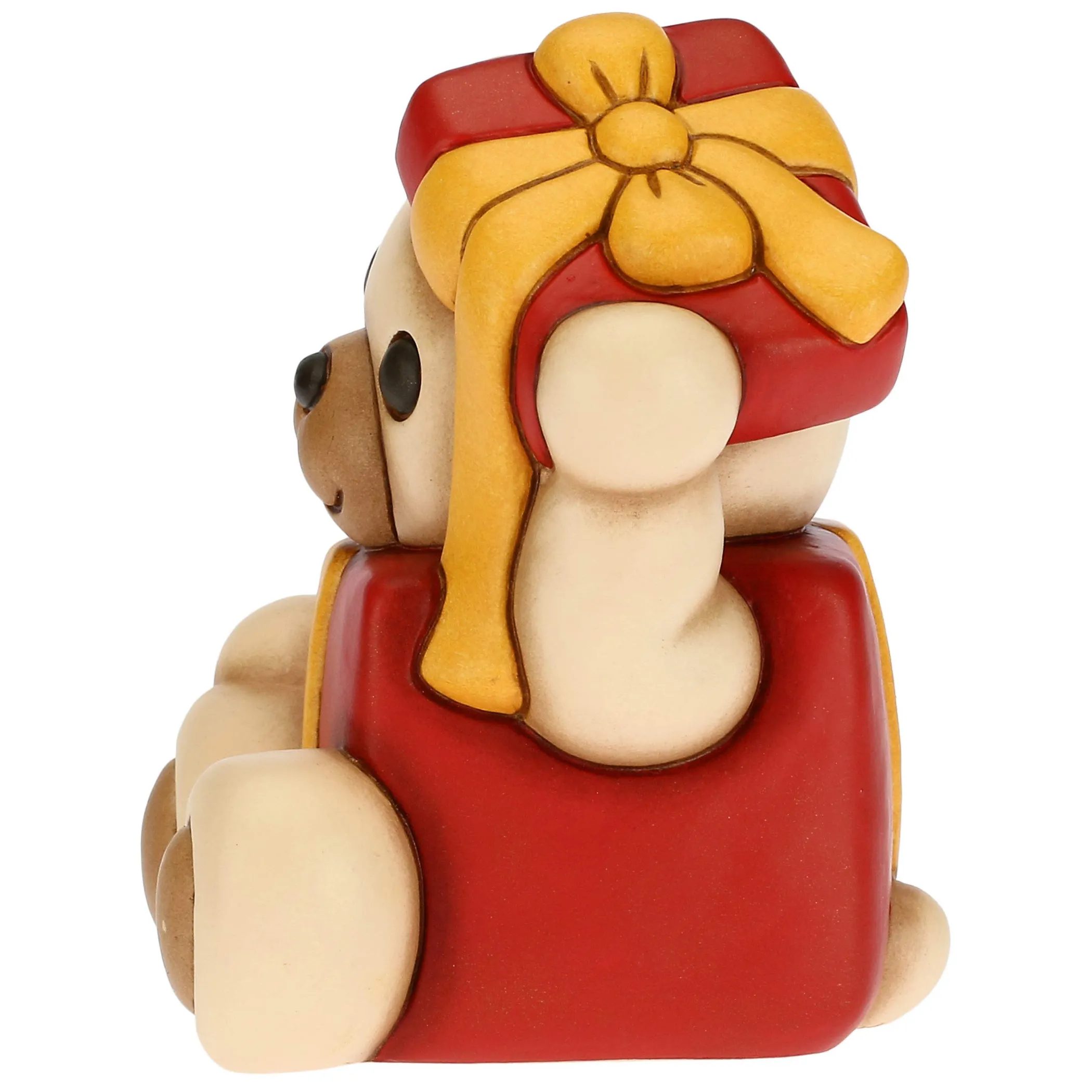 THUN Teddy giocherellone nel pacchetto e scatola in latta piccolo* Teddy|Addobbi Natalizi